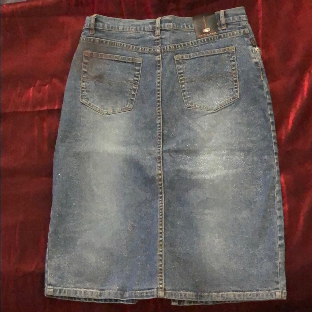 Blingy  "glitter" Jean skirt - Picture 6 of 6